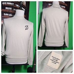 Peloton x Vuori Men’s Small Long Sleeve Crewneck Sweatshirt Gray Athletic